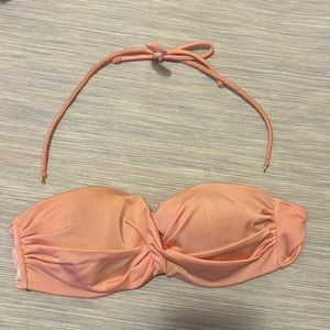 VS pink swim top with optional straps! Size 34B